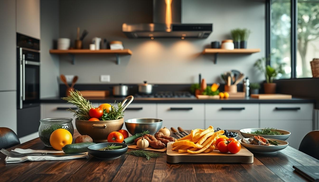 Freshly baked homemade cake in a kitchen setting