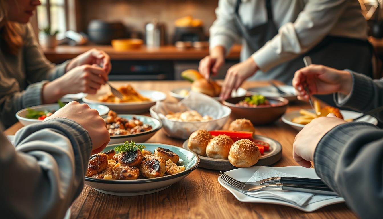 Measured baking ingredients prepared on a counter